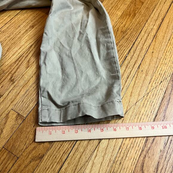 MOTHER DENIM Pants Womens 25 The Yoyo Ruffle Greaser Ankle Khaki Tan Paperbag * - Picture 15 of 15